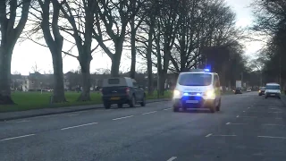 Police Vehicles Responding To Emergency Edinburgh Road Perth Perthshire Scotland