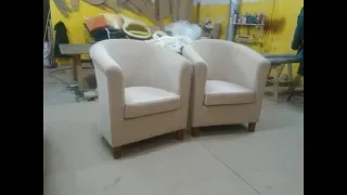 Кресло полукруглое сборка каркаса.