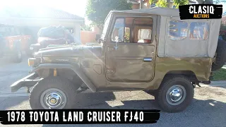 1978 Toyota Land Cruiser FJ40 Walk Around