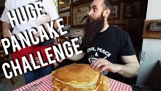 The BIG ONE Pancake Challenge @ Big Ed's in Raleigh, NC (Trip To NC Pt.2) | BeardMeatsFood