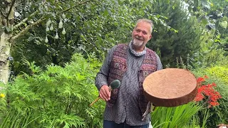 16 inch hair on horse skin shamanic drum