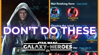 5 BIGGEST Galactic Legend Farming Mistakes to Avoid in SWGOH