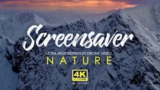 Nature and mountains | 4K Relaxing Screensaver | Aerial Drone Footage