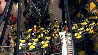 Raw: Multiple Injuries in UK Rollercoaster Crash