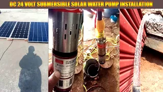 Dc24 volt solar water pump installation Dc 12v Dc 24v Dc 36 volt solar submersible water pump