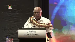 Fiji's Prime Minister, Hon. Sitiveni Rabuka officiates at the Official Rebranding Ceremony of FBC