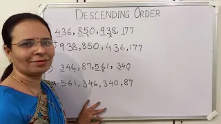 How to arrange 3 digit numbers in descending order |Decreasing Order of 3 digit numbers|Planet Maths