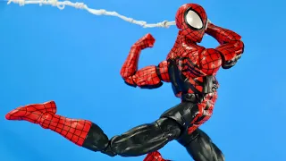 SPIDER-MAN BEYOND - MARVEL LEGENDS SPIDER-MAN RETRO SERIES WAVE 3 BEN REILLY ACTION FIGURE REVIEW