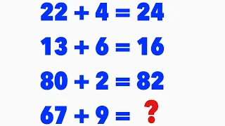 67 + 9 = ❓| Math Puzzle 52 | How to solve math puzzle | Math Puzzle Problem