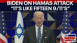 Israel-Hamas war: Biden compares attack to 9/11 | LiveNOW from FOX