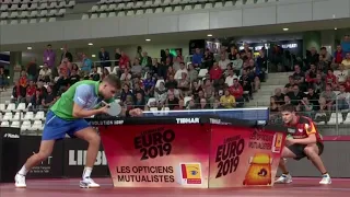 Dimitrij Ovtcharov vs Darko Jorgic | Men's Team | European Championships Highlights (1/4)