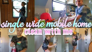 SINGLE WIDE MOBILE HOME CLEAN WITH ME | #cleaningmotivation #cleaning #mobilehomeliving #sahm