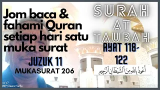 Surah at Taubah, Juzuk 11, Muka surat 206, Ayat 118-122