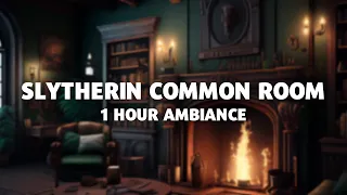 Slytherin Common Room | No Ads, No Music | 1 Hour Ambience | Study, Relax, Sleep Sounds