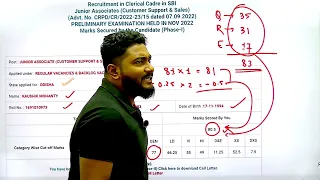 My SBI Clerk 2022 Scorecard | My Attempts & Role of Normalisation | Career Definer | Kaushik Mohanty