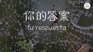 Canción China español sub HSK 3  【 你的答案nǐ de dá àn 】女生版Carácter + pinyin + español听歌学汉语