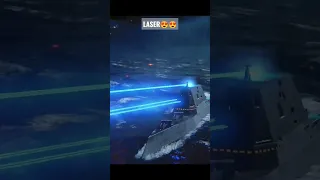 USS ZUMWALT WITH BLUE LASER IT'S COOL???MODERN WARSHIPS