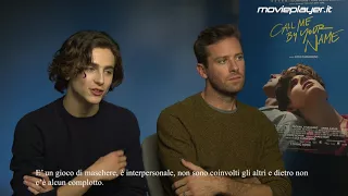 Chiamami col tuo nome, video intervista a Timothée Chalamet e Armie Hammer