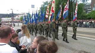 Helsinki Military Parade 2022 foot traffic