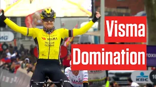 Wout Van Aert's Visma Dominates Omloop Het Nieuwsblad 2024