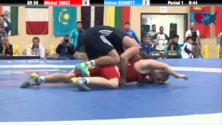 59 KG R16 - Michal Tracz (POL) vs Fabian Schmitt (GER)