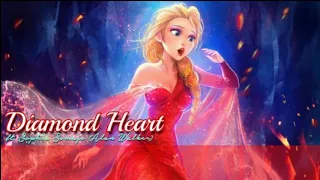 Alan Walker - Diamond Heart ft. Sophia Somajo (Lyric video) | Elsa cover