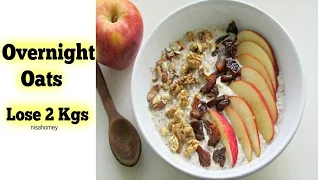 Overnight Oats  - Lose 2 kgs In 1 Week - Apple Pie Overnight Oats - Skinny Recipes For Weight Loss