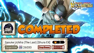 NxB NV: Completed [Shura EX] Sasuke Uchiha (The Last) | Round Up Mission.