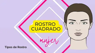 Rostro cuadrado de mujer