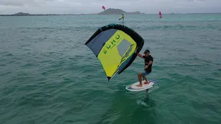 Windsurfing And Winging At Kailua Bay. Feb 18 2021.