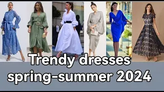 Trendy dresses spring-summer 2024! Модные платья весна-лето 2024! #fashion2024 #moda2024