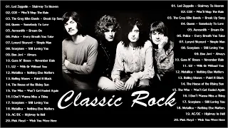 60s 70s and 80s Classic Rock Songs | L. Zeppelin, AC/DC, Aerosmith, Bon Jovi, Scorpions, The Hollies