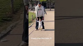 Proud of her first steps 🤍