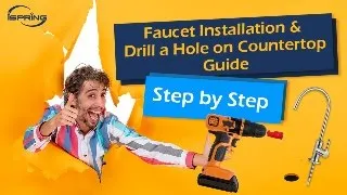 How to Install Drinking Water Faucet & Drill Countertop Hole | DIY Guide