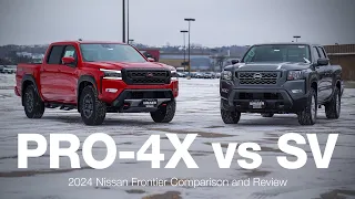 2024 Nissan Frontier SV vs Pro-4X | Comparison and Review