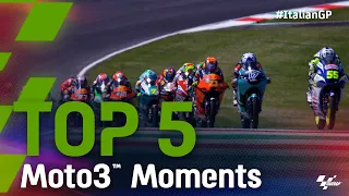 Top 5 Moto3™ Moments | 2021 #ItalianGP