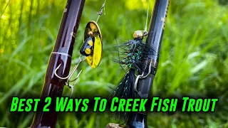 The BEST 2 Ways To FISH for TROUT In CREEKS!