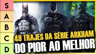 TOP Todos os Trajes da Série Batman Arkham - Do Pior ao Melhor! (Tier List)