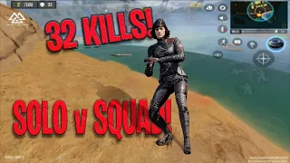 32 Kills in Solo v Squad Gameplay