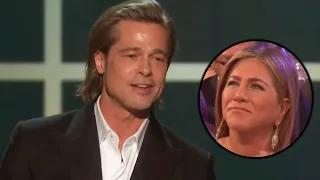 Jennifer Aniston REACTS to Brad Pitt's Wife Joke during SAG Awards 2020 Speech