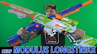 NERF MODULUS LONGSTRIKE - Vergleich mit Longstrike [Vorstellung / Schusstest]