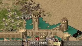 Stronghold Crusader Multiplayer - 1vs1 | Minato vs SergiuHellDragoonHQ | Deathmatch [1080p/HD]