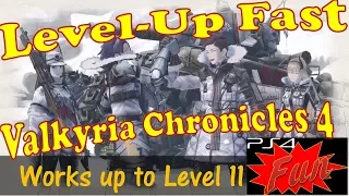 Valkyria Chronicles 4 - Fast Exp guide under level 11