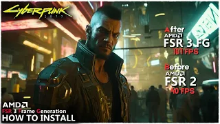 Cyberpunk 2077 – How to install AMD FSR 3 Frame Generation Mod PC | Works with all GPU | LukeFZ FSR3