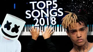 TOP 5 SONGS OF 2018 | PIANO