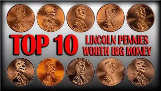 TOP 10 MOST VALUABLE PENNIES WORTH MONEY - RARE LINCOLN CENTS IN YOUR POCKET CHANGE