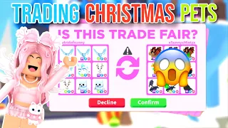 Only Trading CHRISTMAS Pets In Adopt Me! *SHOCKING OFFERS* | Day 4