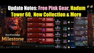 Black Desert Mobile Update Notes: Free Pink Gear, New Collection, Hadum Tower Update