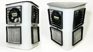 How to Make a Powerful Air Cooler using AC filter DIY Homemade (Water Cooler)