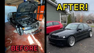 Building my Widebody kit E46 in 10 minutes!!!